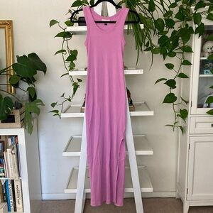 Universal Thread Pink Sleeveless Ribbed Maxi Dress S